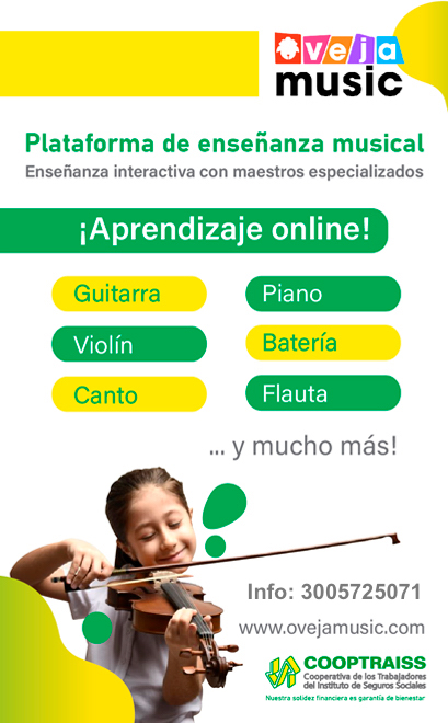 banner vertical para para pagna web oveja music